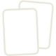 Icon mit überlappenden Flächen für Print und digitale Medien